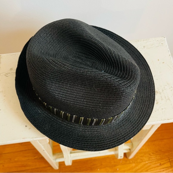 New never worn summer fedora style hat black - Picture 5 of 11